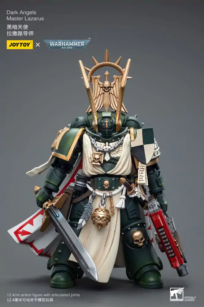 Warhammer 40k 1/18 Dark Angels Master Lazarus akciófigura 12 cm termékfotó