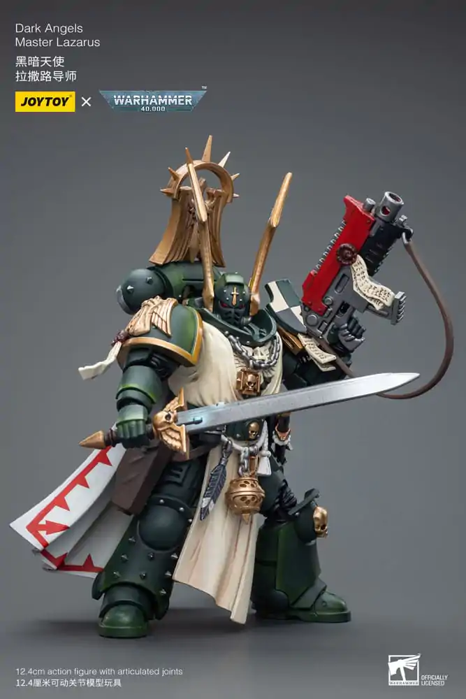 Warhammer 40k 1/18 Dark Angels Master Lazarus akciófigura 12 cm termékfotó