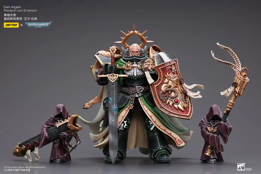 Warhammer 40k 1/18 Dark Angels Primarch Lion El' Jonson akciófigura 18 cm termékfotó