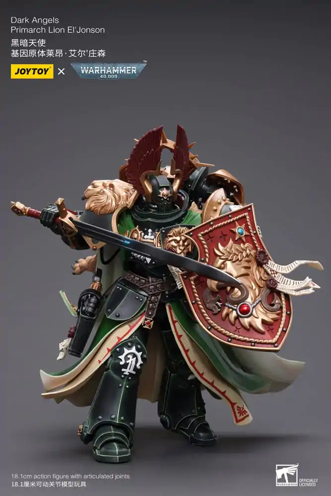 Warhammer 40k 1/18 Dark Angels Primarch Lion El' Jonson akciófigura 18 cm termékfotó