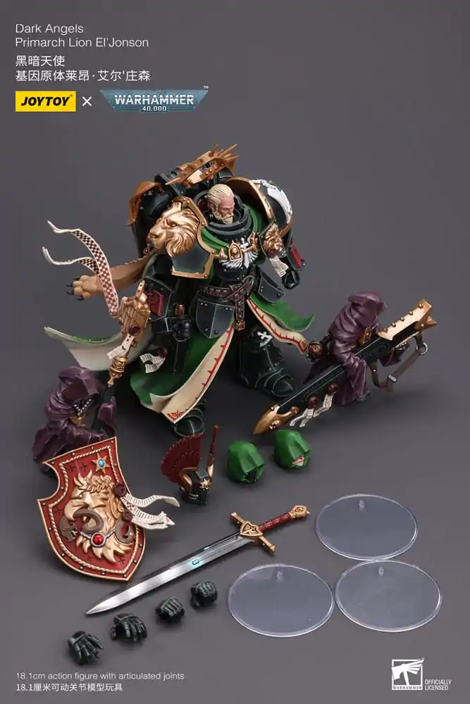 Warhammer 40k 1/18 Dark Angels Primarch Lion El' Jonson akciófigura 18 cm termékfotó