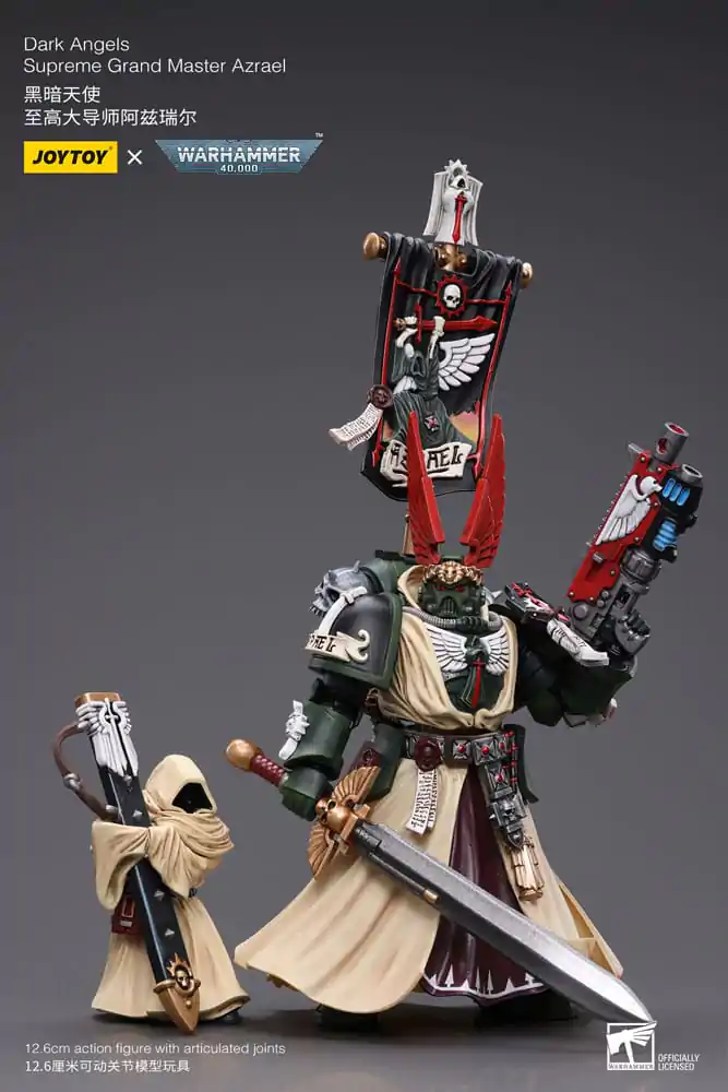 Warhammer 40k 1/18 Dark Angels Supreme Grand Master Azrael akciófigura 13 cm termékfotó