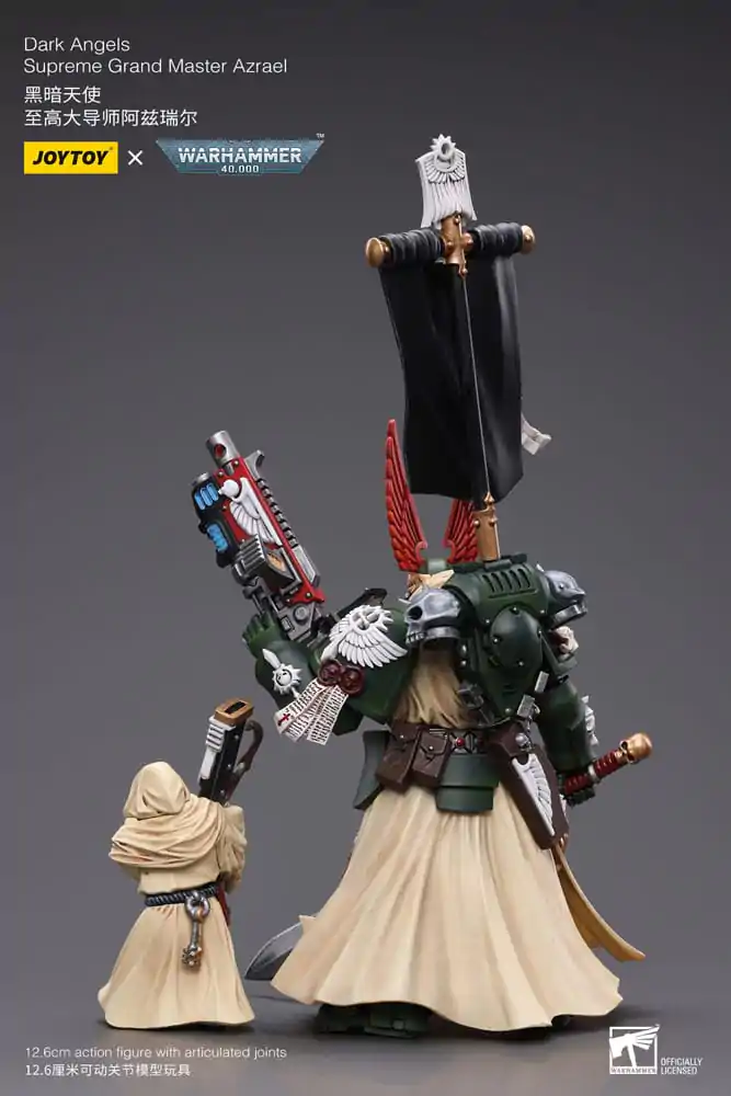 Warhammer 40k 1/18 Dark Angels Supreme Grand Master Azrael akciófigura 13 cm termékfotó