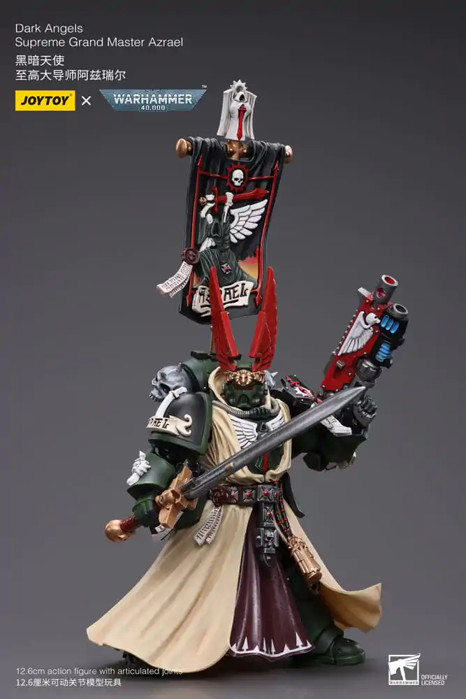 Warhammer 40k 1/18 Dark Angels Supreme Grand Master Azrael akciófigura 13 cm termékfotó