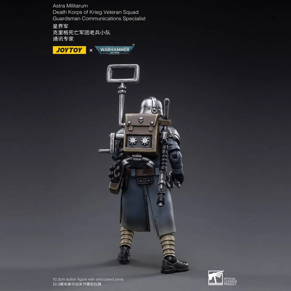 Warhammer 40k 1/18 Death Korps of Krieg Veteran Squad Guardsman Communications Specialist akciófigura 10 cm termékfotó