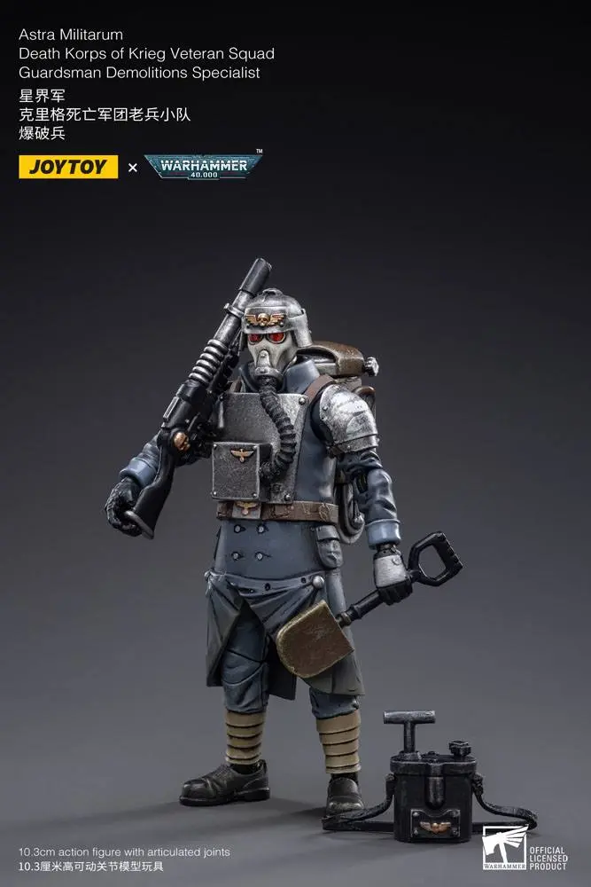 Warhammer 40k 1/18 Death Korps of Krieg Veteran Squad Guardsman Demolitions Specialist akciófigura 10 cm termékfotó