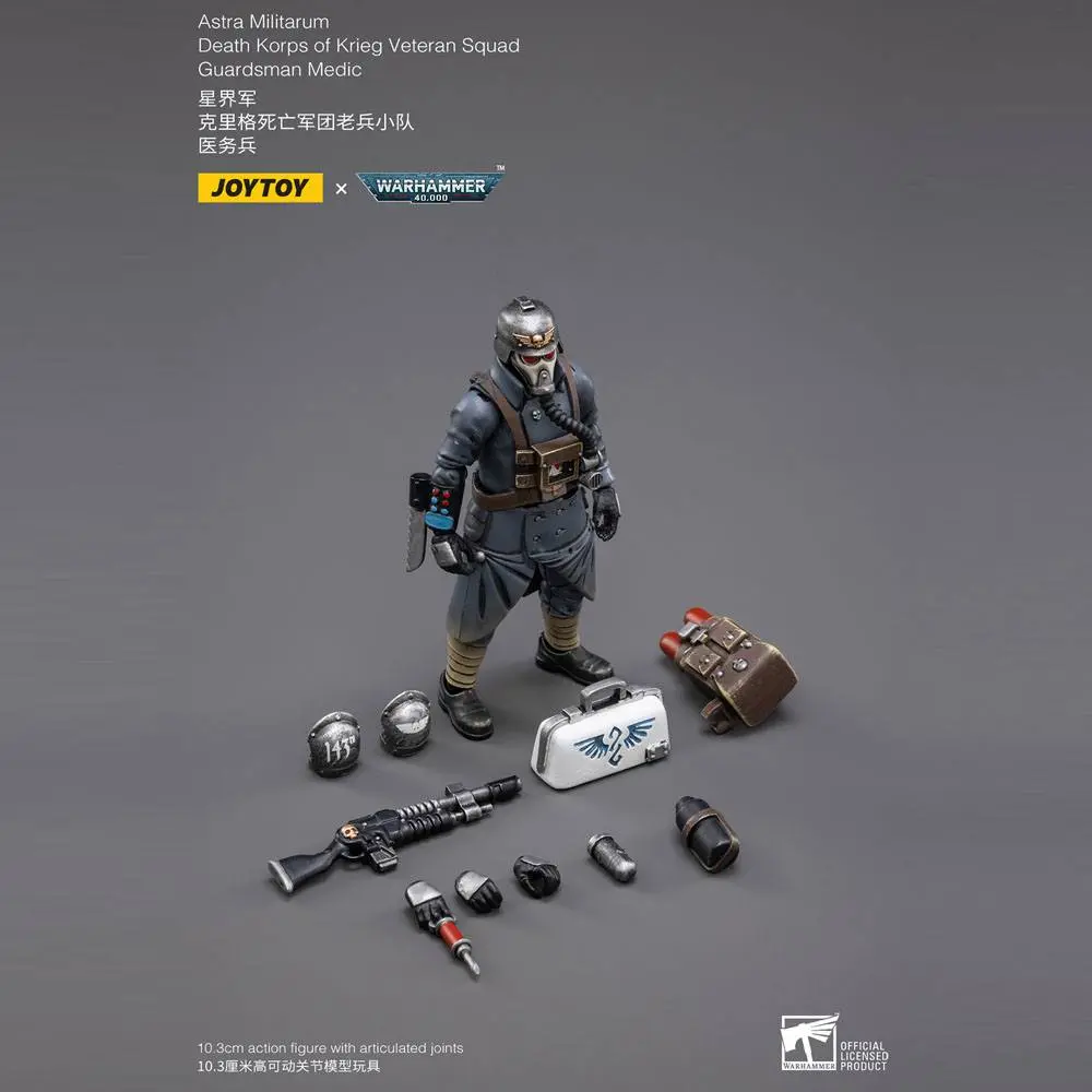 Warhammer 40k 1/18 Death Korps of Krieg Veteran Squad Guardsman Medic akciófigura 10 cm termékfotó