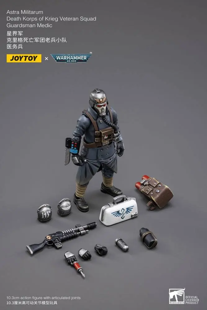 Warhammer 40k 1/18 Death Korps of Krieg Veteran Squad Guardsman Medic akciófigura 10 cm termékfotó
