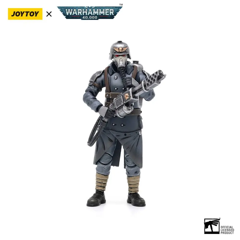 Warhammer 40k 1/18 Death Korps of Krieg Veteran Squad Guardsman with Flamer akciófigura 10 cm termékfotó