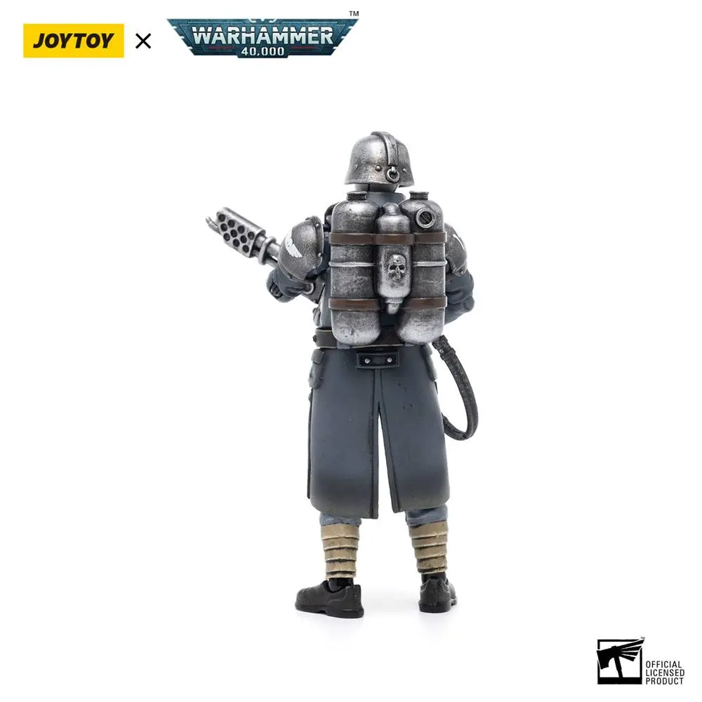 Warhammer 40k 1/18 Death Korps of Krieg Veteran Squad Guardsman with Flamer akciófigura 10 cm termékfotó