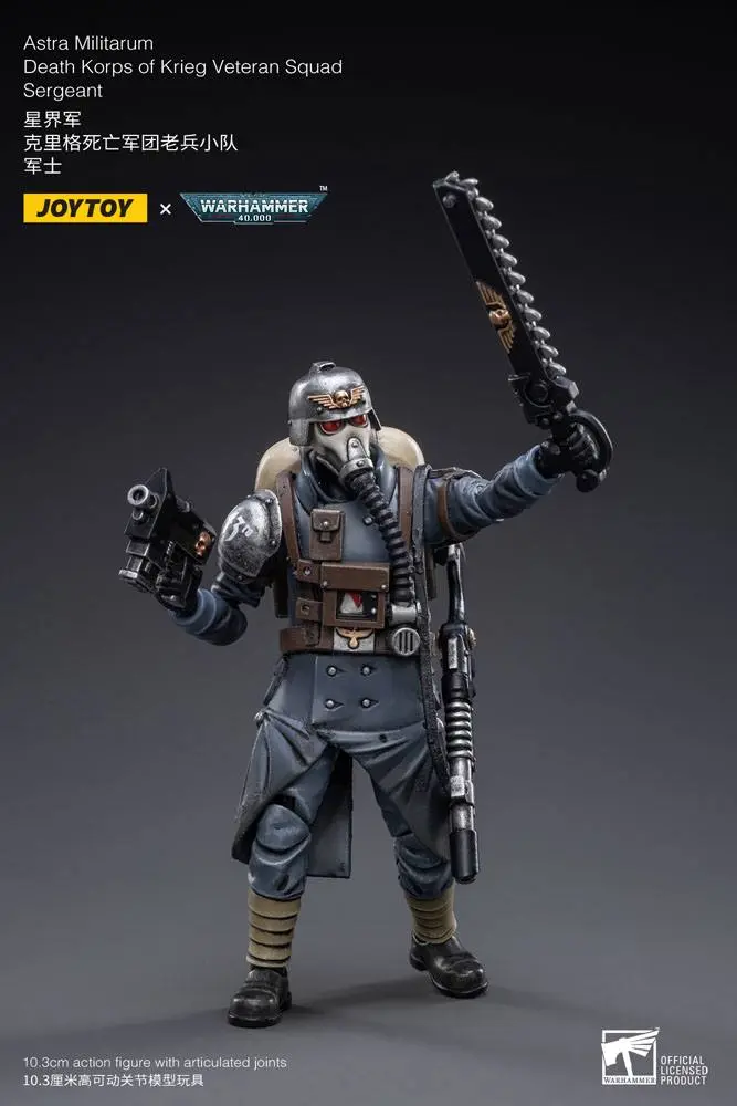 Warhammer 40k 1/18 Death Korps of Krieg Veteran Squad Sergeant akciófigura 10 cm termékfotó