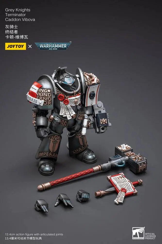Warhammer 40k 1/18 Grey Knights Terminator Caddon Vibova akciófigura 13 cm termékfotó