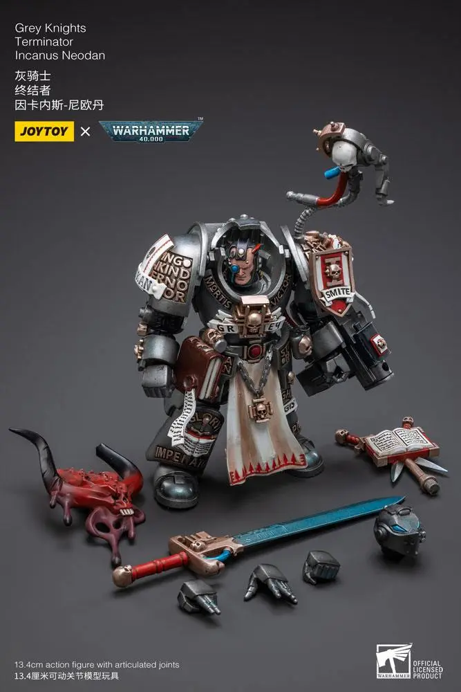 Warhammer 40k 1/18 Grey Knights Terminator Incanus Neodan akciófigura 13 cm termékfotó