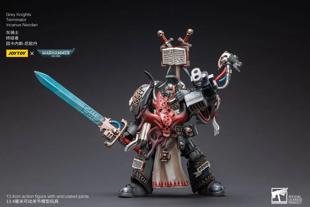Warhammer 40k 1/18 Grey Knights Terminator Incanus Neodan akciófigura 13 cm termékfotó