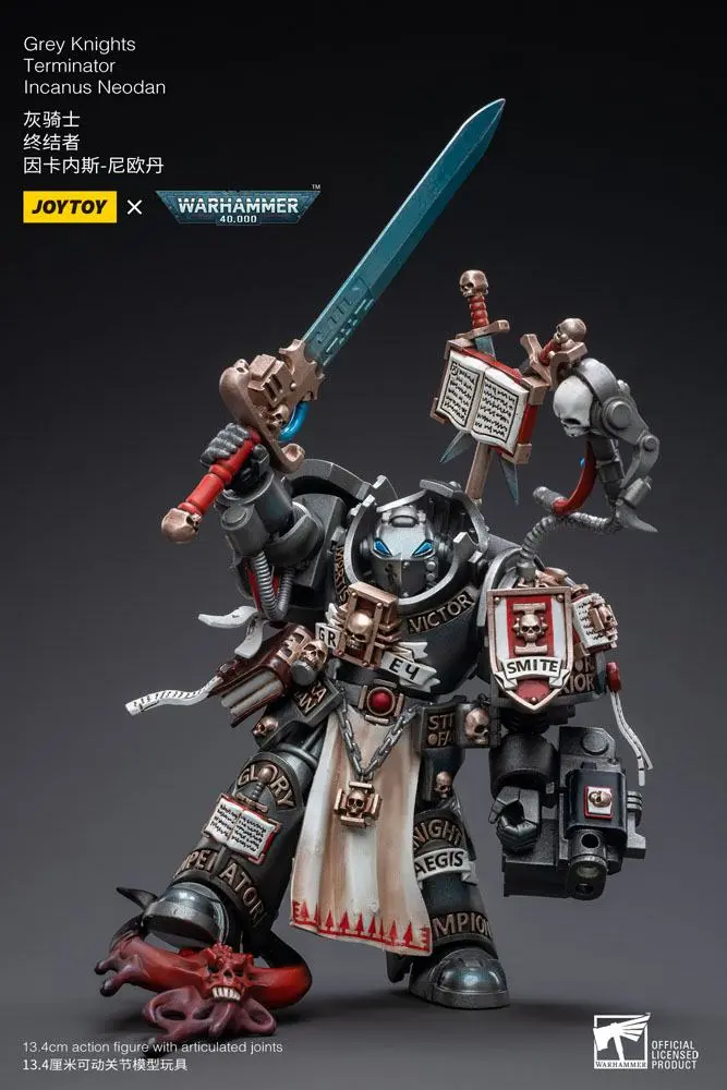 Warhammer 40k 1/18 Grey Knights Terminator Incanus Neodan akciófigura 13 cm termékfotó