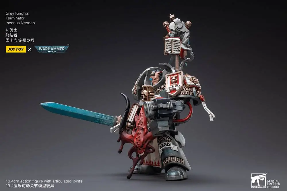 Warhammer 40k 1/18 Grey Knights Terminator Incanus Neodan akciófigura 13 cm termékfotó