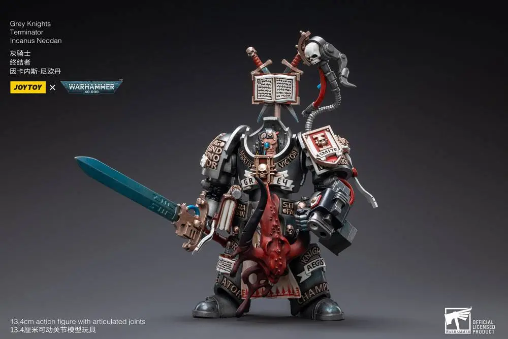 Warhammer 40k 1/18 Grey Knights Terminator Incanus Neodan akciófigura 13 cm termékfotó