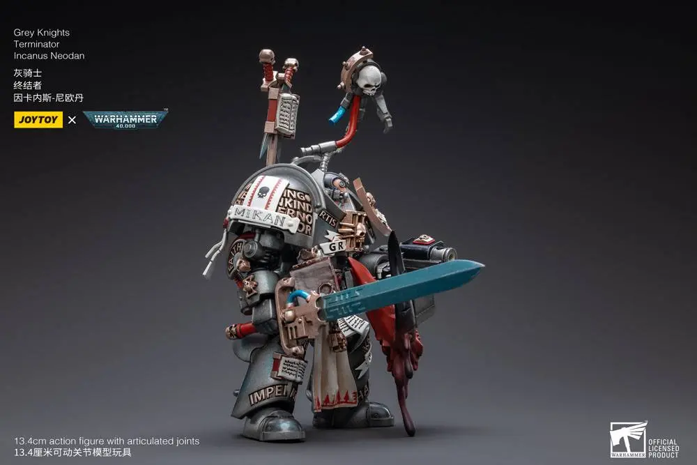 Warhammer 40k 1/18 Grey Knights Terminator Incanus Neodan akciófigura 13 cm termékfotó