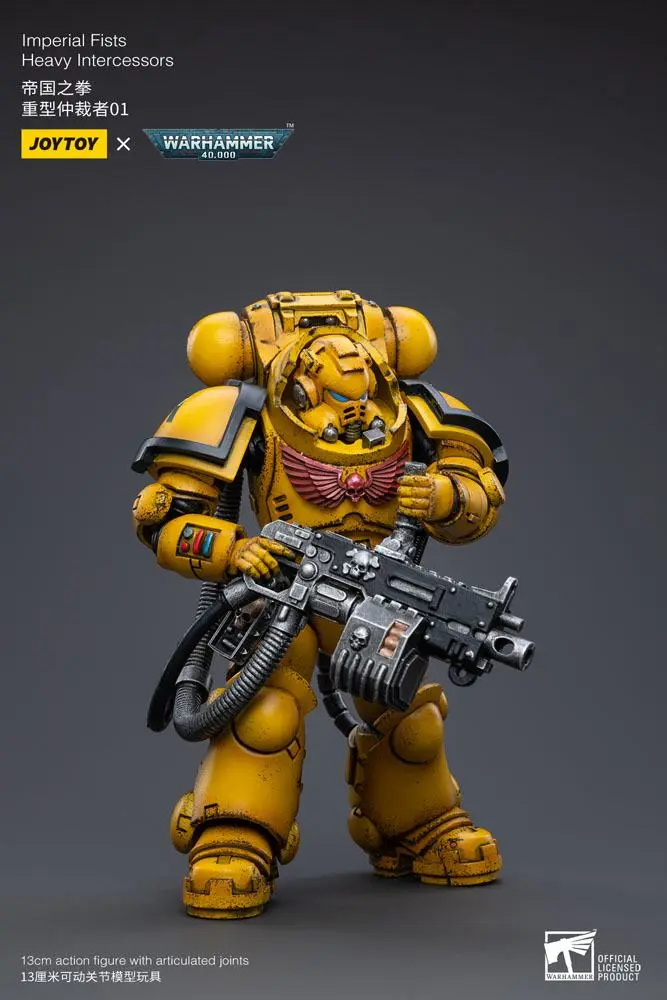 Warhammer 40k 1/18 Imperial Fists Heavy Intercessors 01 akciófigura 13 cm termékfotó