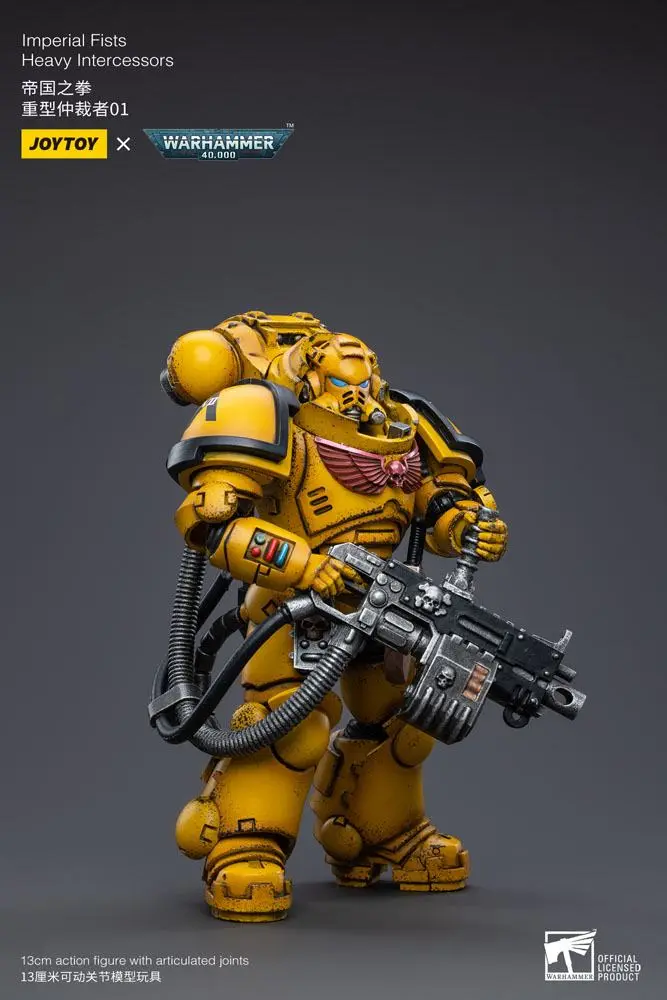 Warhammer 40k 1/18 Imperial Fists Heavy Intercessors 01 akciófigura 13 cm termékfotó