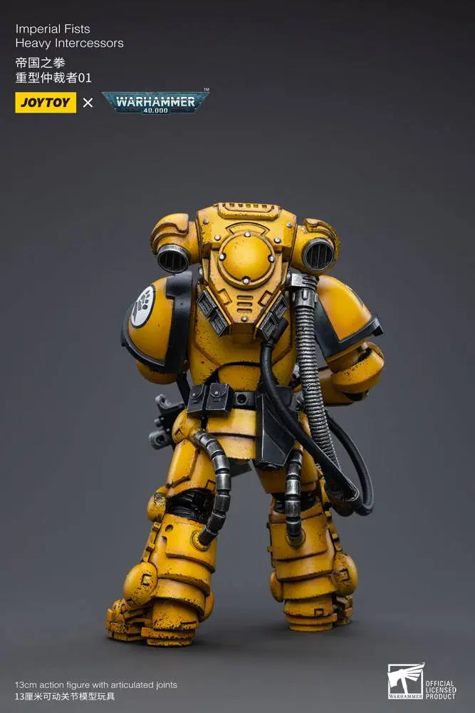 Warhammer 40k 1/18 Imperial Fists Heavy Intercessors 01 akciófigura 13 cm termékfotó