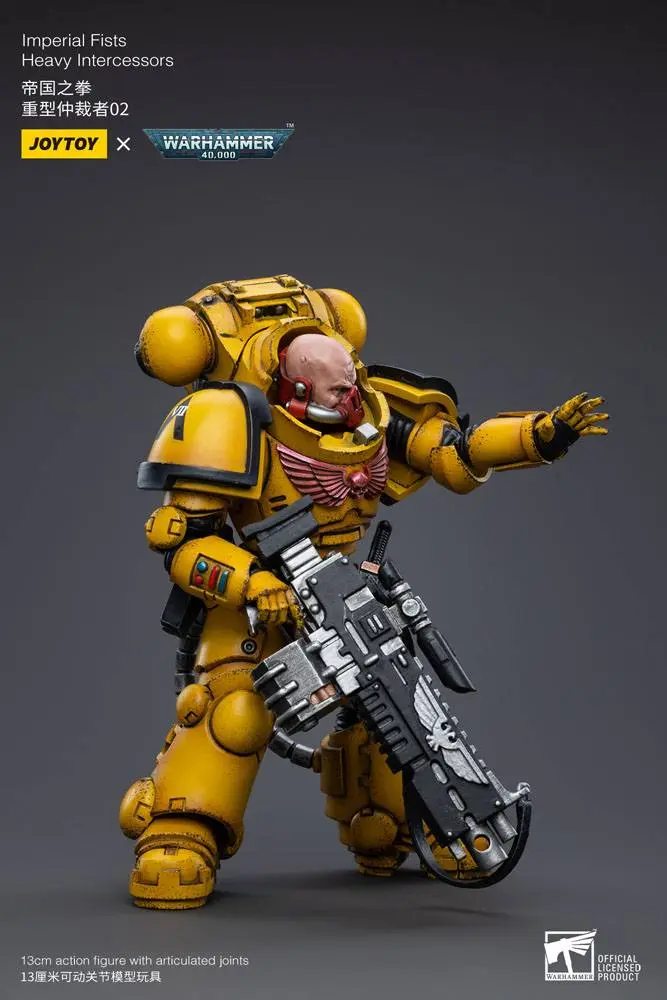 Warhammer 40k 1/18 Imperial Fists Heavy Intercessors 02 akciófigura 13 cm termékfotó