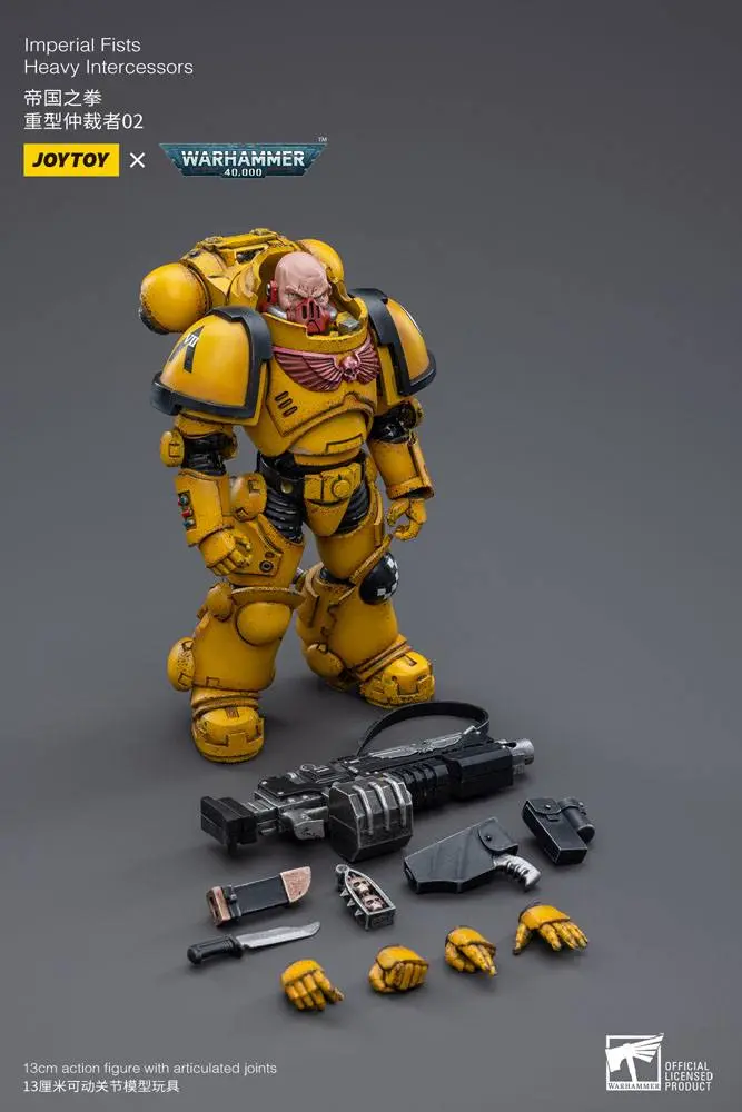 Warhammer 40k 1/18 Imperial Fists Heavy Intercessors 02 akciófigura 13 cm termékfotó