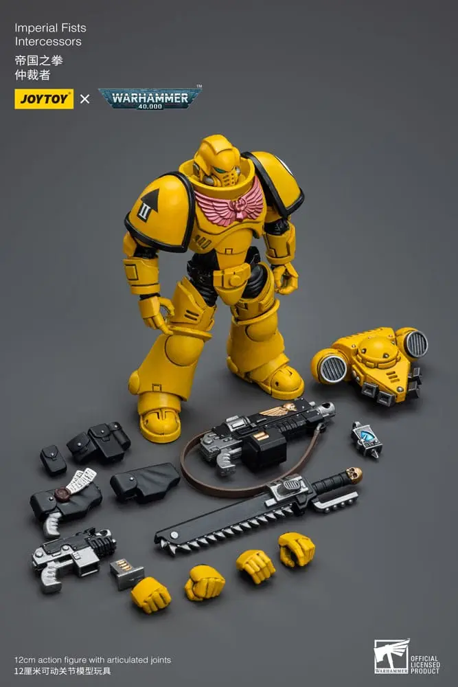 Warhammer 40k 1/18 Imperial Fists Intercessors akciófigura 12 cm termékfotó