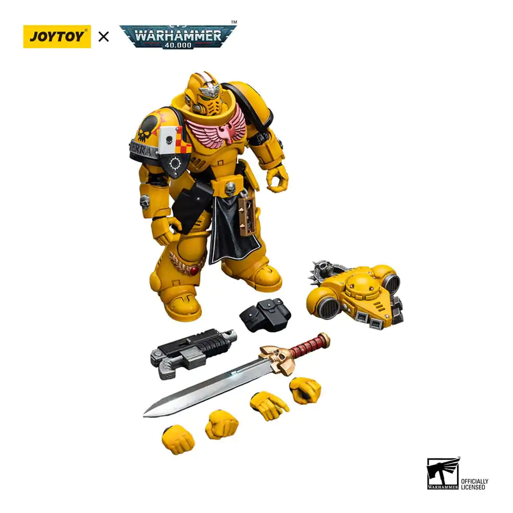 Warhammer 40k 1/18 Imperial Fists Lieutenant with Power Sword akciófigura 12 cm termékfotó