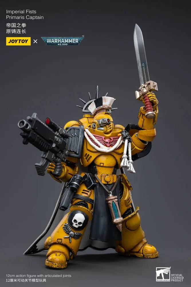 Warhammer 40k 1/18 Imperial Fists Primaris Captain akciófigura 12 cm termékfotó