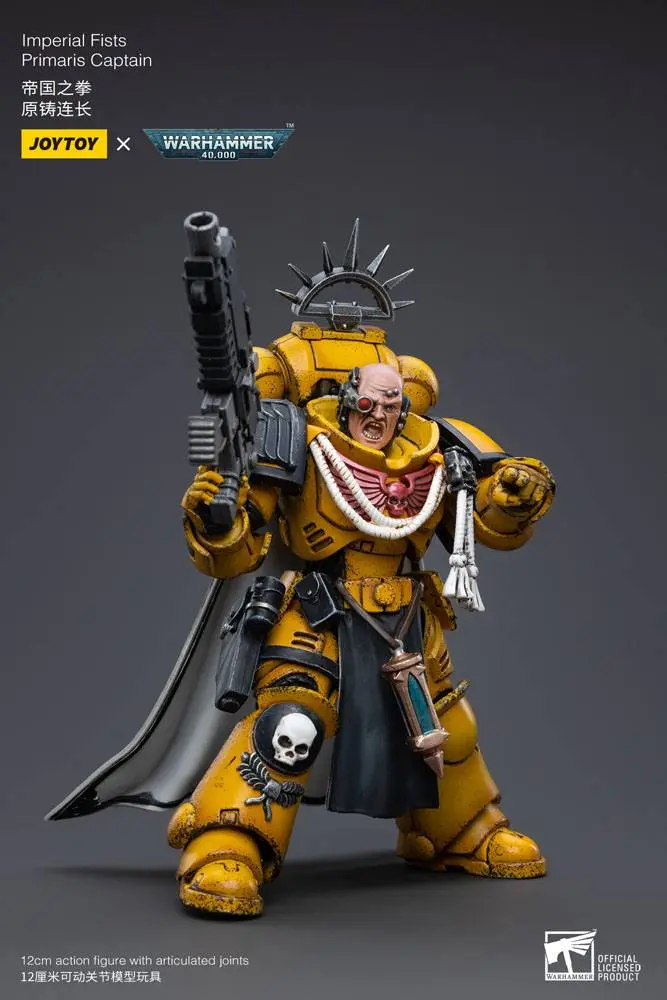 Warhammer 40k 1/18 Imperial Fists Primaris Captain akciófigura 12 cm termékfotó