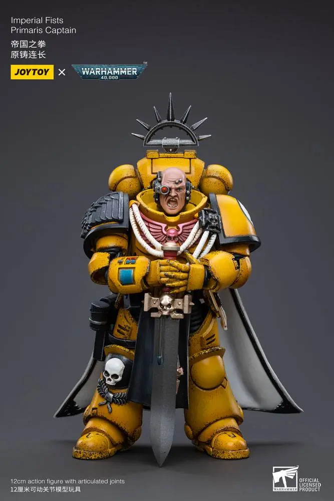 Warhammer 40k 1/18 Imperial Fists Primaris Captain akciófigura 12 cm termékfotó