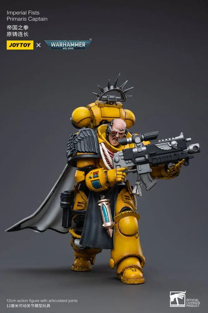 Warhammer 40k 1/18 Imperial Fists Primaris Captain akciófigura 12 cm termékfotó