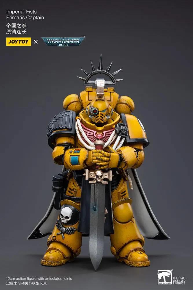 Warhammer 40k 1/18 Imperial Fists Primaris Captain akciófigura 12 cm termékfotó