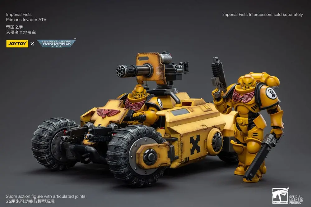 Warhammer 40k 1/18 Imperial Fists Primaris Invader ATV jármű 26 cm termékfotó