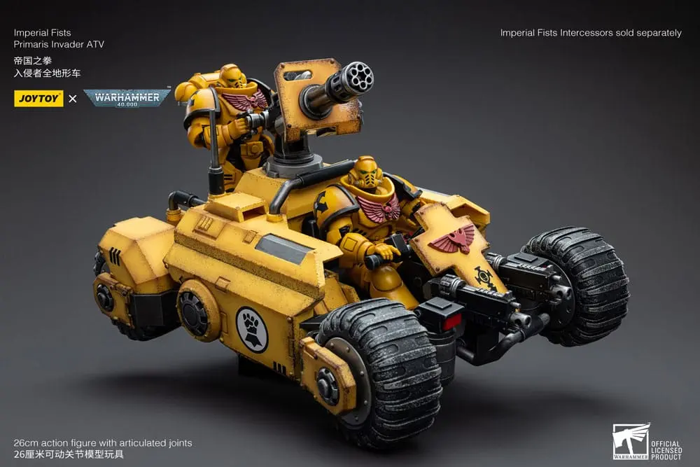 Warhammer 40k 1/18 Imperial Fists Primaris Invader ATV jármű 26 cm termékfotó