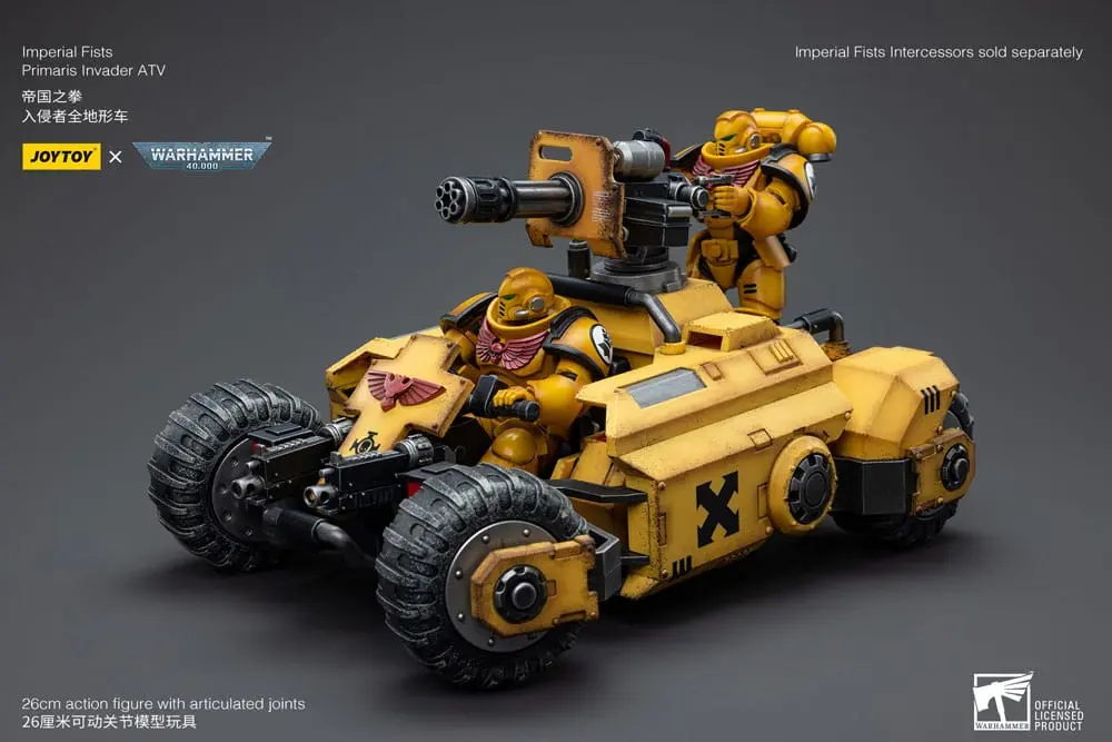 Warhammer 40k 1/18 Imperial Fists Primaris Invader ATV jármű 26 cm termékfotó