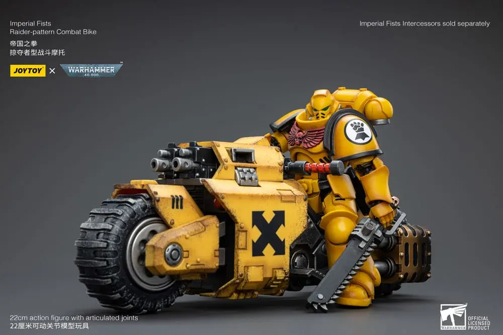 Warhammer 40k 1/18 Imperial Fists Raider-pattern Combat Bike jármű 22 cm termékfotó