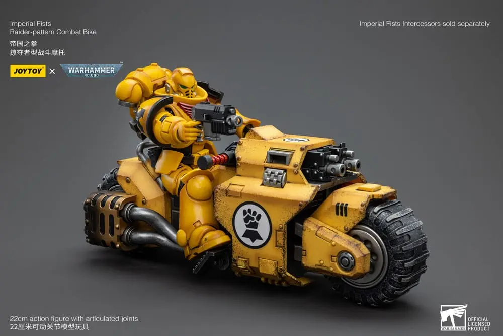 Warhammer 40k 1/18 Imperial Fists Raider-pattern Combat Bike jármű 22 cm termékfotó