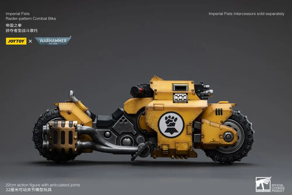 Warhammer 40k 1/18 Imperial Fists Raider-pattern Combat Bike jármű 22 cm termékfotó
