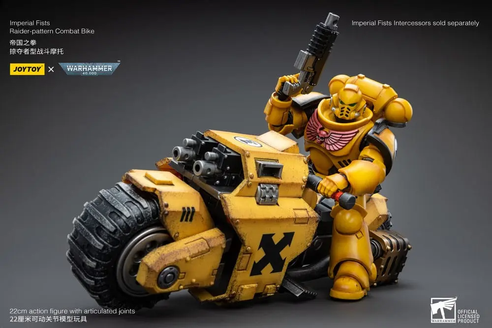 Warhammer 40k 1/18 Imperial Fists Raider-pattern Combat Bike jármű 22 cm termékfotó