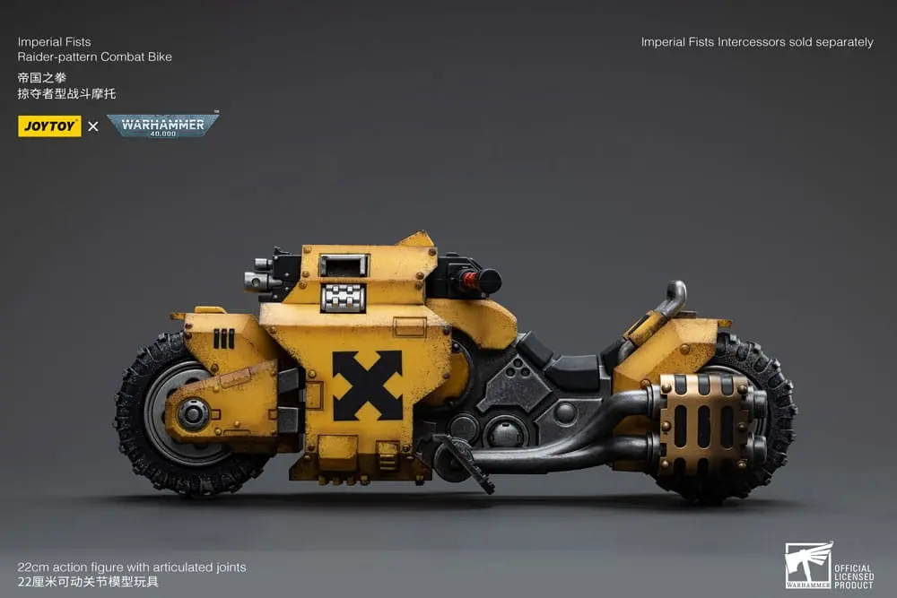 Warhammer 40k 1/18 Imperial Fists Raider-pattern Combat Bike jármű 22 cm termékfotó
