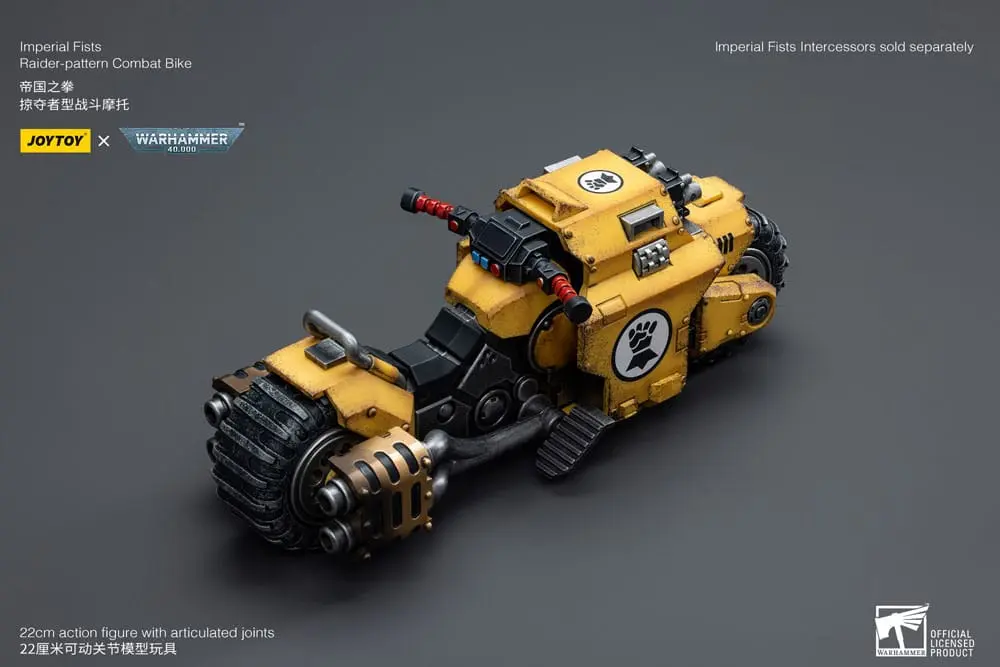 Warhammer 40k 1/18 Imperial Fists Raider-pattern Combat Bike jármű 22 cm termékfotó