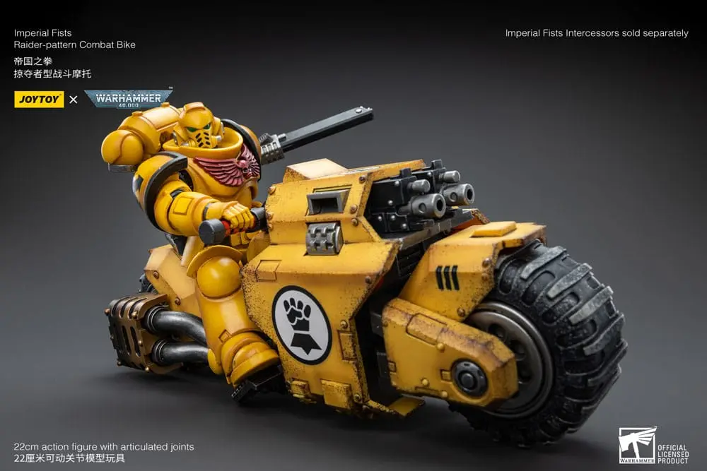 Warhammer 40k 1/18 Imperial Fists Raider-pattern Combat Bike jármű 22 cm termékfotó