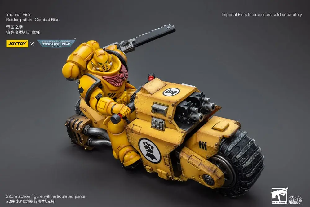 Warhammer 40k 1/18 Imperial Fists Raider-pattern Combat Bike jármű 22 cm termékfotó