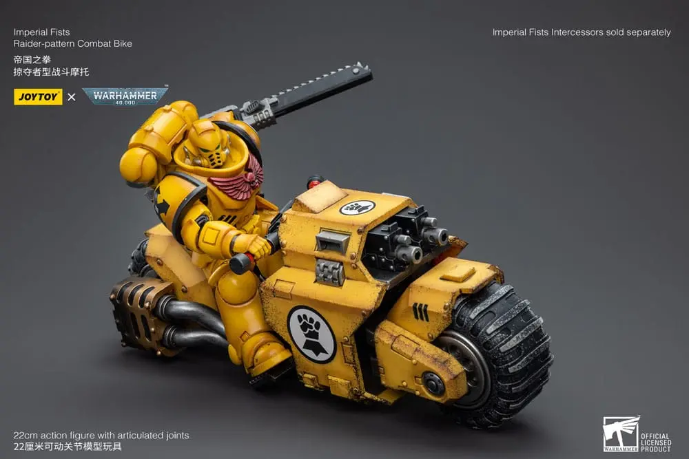 Warhammer 40k 1/18 Imperial Fists Raider-pattern Combat Bike jármű 22 cm termékfotó