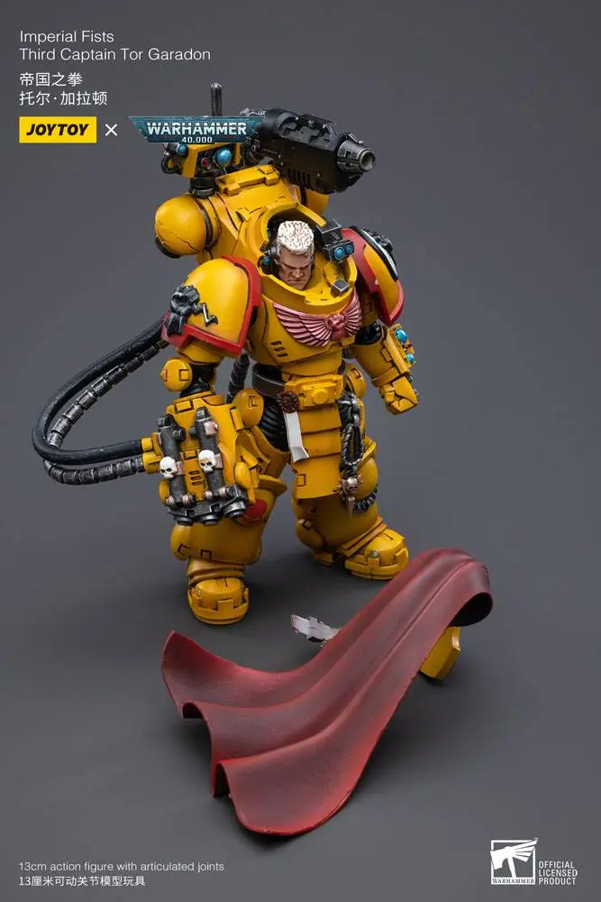 Warhammer 40k 1/18 Imperial Fists Third Captain Tor Garadon akciófigura 13 cm termékfotó