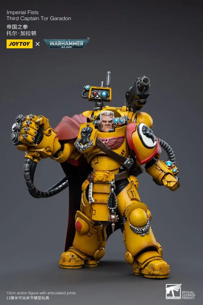 Warhammer 40k 1/18 Imperial Fists Third Captain Tor Garadon akciófigura 13 cm termékfotó