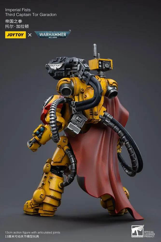 Warhammer 40k 1/18 Imperial Fists Third Captain Tor Garadon akciófigura 13 cm termékfotó