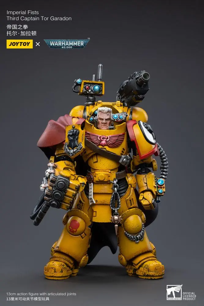Warhammer 40k 1/18 Imperial Fists Third Captain Tor Garadon akciófigura 13 cm termékfotó